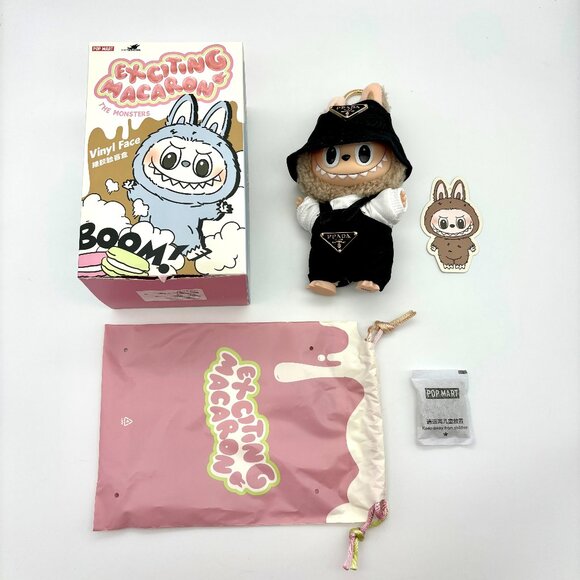 Authentic Pop Mart Labubu TOFFEE Exciting Macaron Series Vinyl Plush (US Seller) - Picture 1 of 6